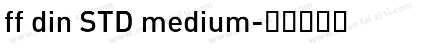 ff din STD medium字体转换
